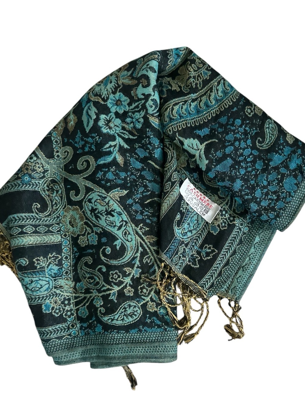 Cashmere Scarf Blue Size One Size Fits Most